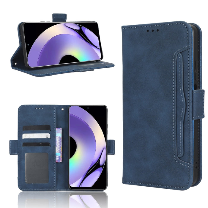Funda de piel para teléfono con textura de piel de becerro y ranuras para tarjetas, For Cricket Debut Smart, For Cricket Icon 4, For Cricket Innovate E 5G, For OPPO A1 Pro, For Realme 10 4G, For Realme 10 Pro, For TCL ION Z, For Tecno Pop 6 BE7        ...