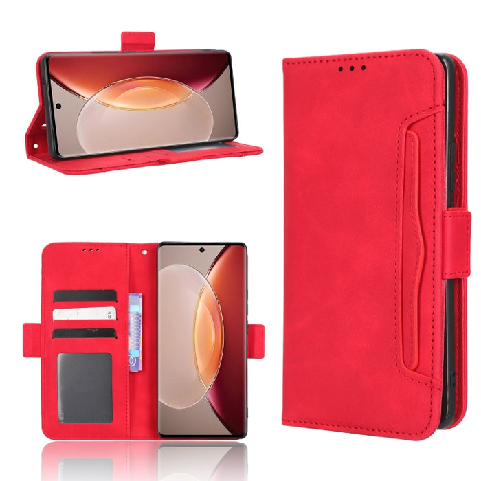 Funda de piel para teléfono con textura de piel de becerro y ranuras para tarjetas, For Cricket Debut Smart, For Cricket Icon 4, For Cricket Innovate E 5G, For OPPO A1 Pro, For Realme 10 4G, For Realme 10 Pro, For TCL ION Z, For Tecno Pop 6 BE7        ...
