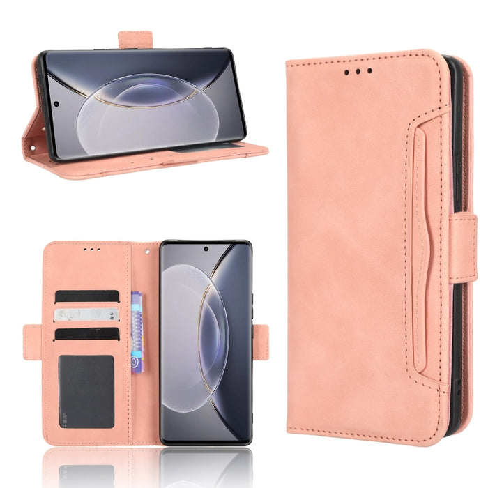 Funda de piel para teléfono con textura de piel de becerro y ranuras para tarjetas, For Cricket Debut Smart, For Cricket Icon 4, For Cricket Innovate E 5G, For OPPO A1 Pro, For Realme 10 4G, For Realme 10 Pro, For TCL ION Z, For Tecno Pop 6 BE7        ...