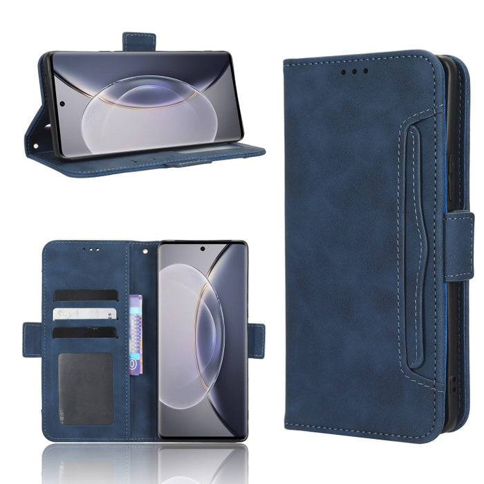 Funda de piel para teléfono con textura de piel de becerro y ranuras para tarjetas, For Cricket Debut Smart, For Cricket Icon 4, For Cricket Innovate E 5G, For OPPO A1 Pro, For Realme 10 4G, For Realme 10 Pro, For TCL ION Z, For Tecno Pop 6 BE7        ...