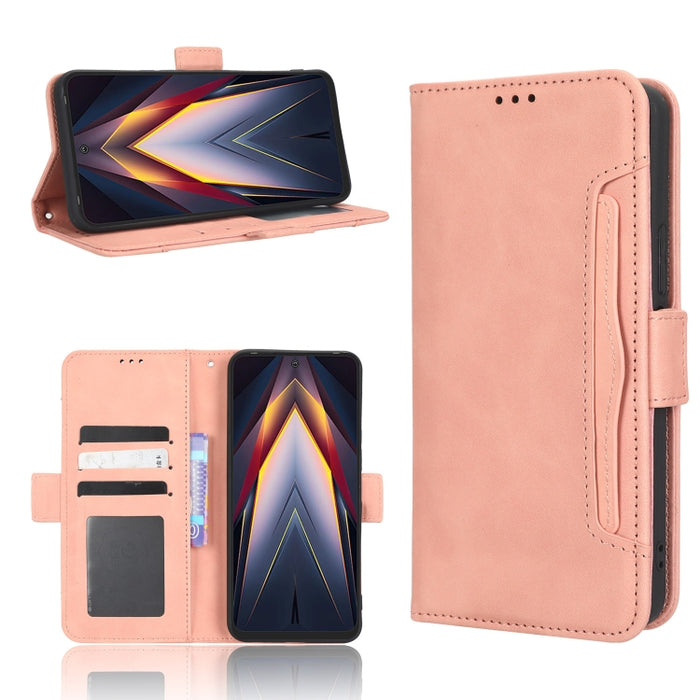 Funda de piel para teléfono con textura de piel de becerro y ranuras para tarjetas, For Cricket Debut Smart, For Cricket Icon 4, For Cricket Innovate E 5G, For OPPO A1 Pro, For Realme 10 4G, For Realme 10 Pro, For TCL ION Z, For Tecno Pop 6 BE7        ...
