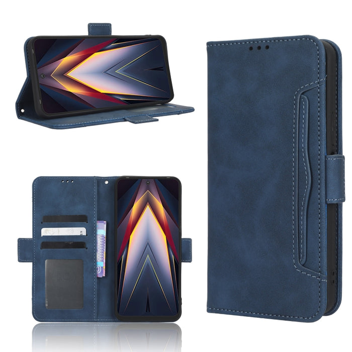 Funda de piel para teléfono con textura de piel de becerro y ranuras para tarjetas, For Cricket Debut Smart, For Cricket Icon 4, For Cricket Innovate E 5G, For OPPO A1 Pro, For Realme 10 4G, For Realme 10 Pro, For TCL ION Z, For Tecno Pop 6 BE7        ...