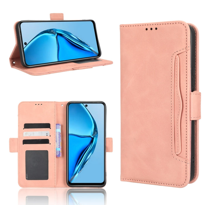 Funda de piel para teléfono con textura de piel de becerro y ranuras para tarjetas, For Cricket Debut Smart, For Cricket Icon 4, For Cricket Innovate E 5G, For OPPO A1 Pro, For Realme 10 4G, For Realme 10 Pro, For TCL ION Z, For Tecno Pop 6 BE7        ...