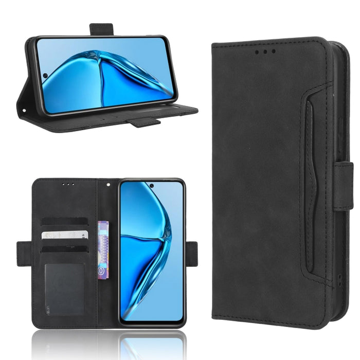 Funda de piel para teléfono con textura de piel de becerro y ranuras para tarjetas, For Cricket Debut Smart, For Cricket Icon 4, For Cricket Innovate E 5G, For OPPO A1 Pro, For Realme 10 4G, For Realme 10 Pro, For TCL ION Z, For Tecno Pop 6 BE7        ...