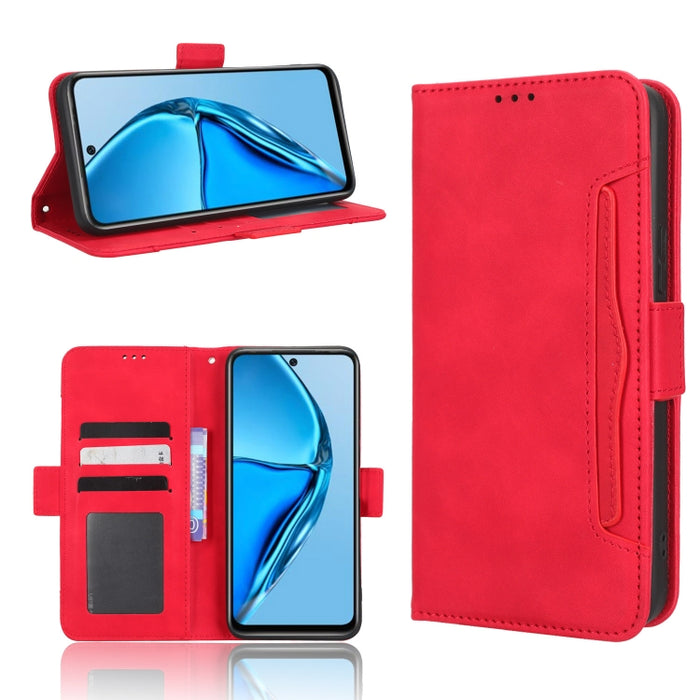 Funda de piel para teléfono con textura de piel de becerro y ranuras para tarjetas, For Cricket Debut Smart, For Cricket Icon 4, For Cricket Innovate E 5G, For OPPO A1 Pro, For Realme 10 4G, For Realme 10 Pro, For TCL ION Z, For Tecno Pop 6 BE7        ...
