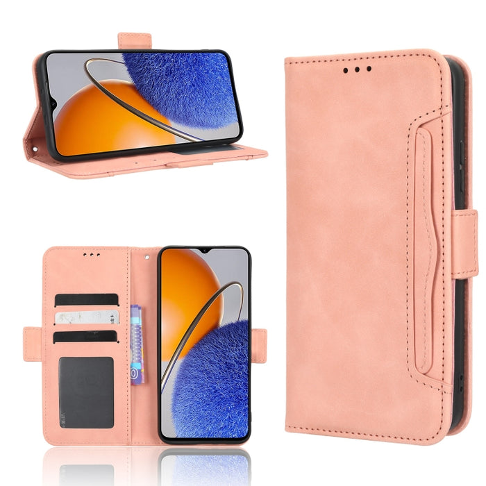Funda de piel para teléfono con textura de piel de becerro y ranuras para tarjetas, For Cricket Debut Smart, For Cricket Icon 4, For Cricket Innovate E 5G, For OPPO A1 Pro, For Realme 10 4G, For Realme 10 Pro, For TCL ION Z, For Tecno Pop 6 BE7        ...