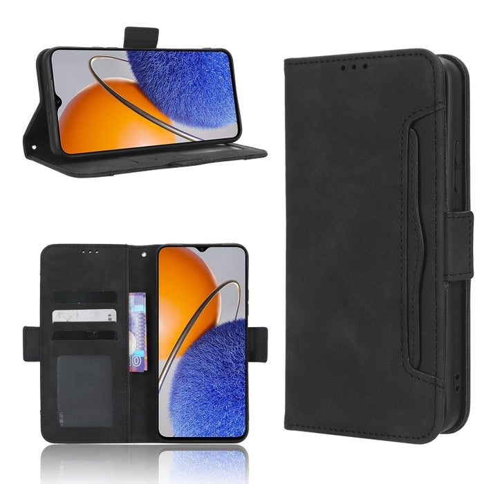 Funda de piel para teléfono con textura de piel de becerro y ranuras para tarjetas, For Cricket Debut Smart, For Cricket Icon 4, For Cricket Innovate E 5G, For OPPO A1 Pro, For Realme 10 4G, For Realme 10 Pro, For TCL ION Z, For Tecno Pop 6 BE7        ...