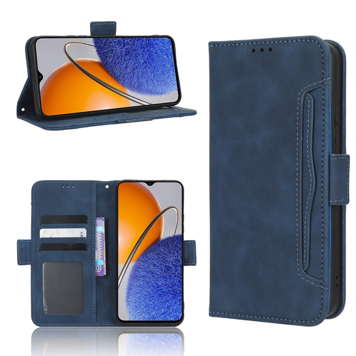 Funda de piel para teléfono con textura de piel de becerro y ranuras para tarjetas, For Cricket Debut Smart, For Cricket Icon 4, For Cricket Innovate E 5G, For OPPO A1 Pro, For Realme 10 4G, For Realme 10 Pro, For TCL ION Z, For Tecno Pop 6 BE7        ...