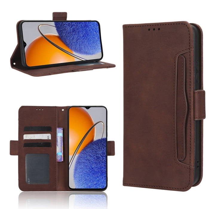 Funda de piel para teléfono con textura de piel de becerro y ranuras para tarjetas, For Cricket Debut Smart, For Cricket Icon 4, For Cricket Innovate E 5G, For OPPO A1 Pro, For Realme 10 4G, For Realme 10 Pro, For TCL ION Z, For Tecno Pop 6 BE7        ...