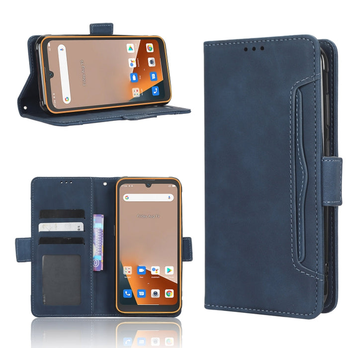 Funda de piel para teléfono con textura de piel de becerro y ranuras para tarjetas, For Cricket Debut Smart, For Cricket Icon 4, For Cricket Innovate E 5G, For OPPO A1 Pro, For Realme 10 4G, For Realme 10 Pro, For TCL ION Z, For Tecno Pop 6 BE7        ...