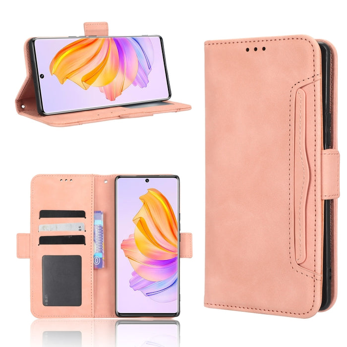 Funda de piel para teléfono con textura de piel de becerro y ranuras para tarjetas, For Cricket Debut Smart, For Cricket Icon 4, For Cricket Innovate E 5G, For OPPO A1 Pro, For Realme 10 4G, For Realme 10 Pro, For TCL ION Z, For Tecno Pop 6 BE7        ...