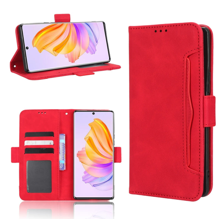 Funda de piel para teléfono con textura de piel de becerro y ranuras para tarjetas, For Cricket Debut Smart, For Cricket Icon 4, For Cricket Innovate E 5G, For OPPO A1 Pro, For Realme 10 4G, For Realme 10 Pro, For TCL ION Z, For Tecno Pop 6 BE7        ...