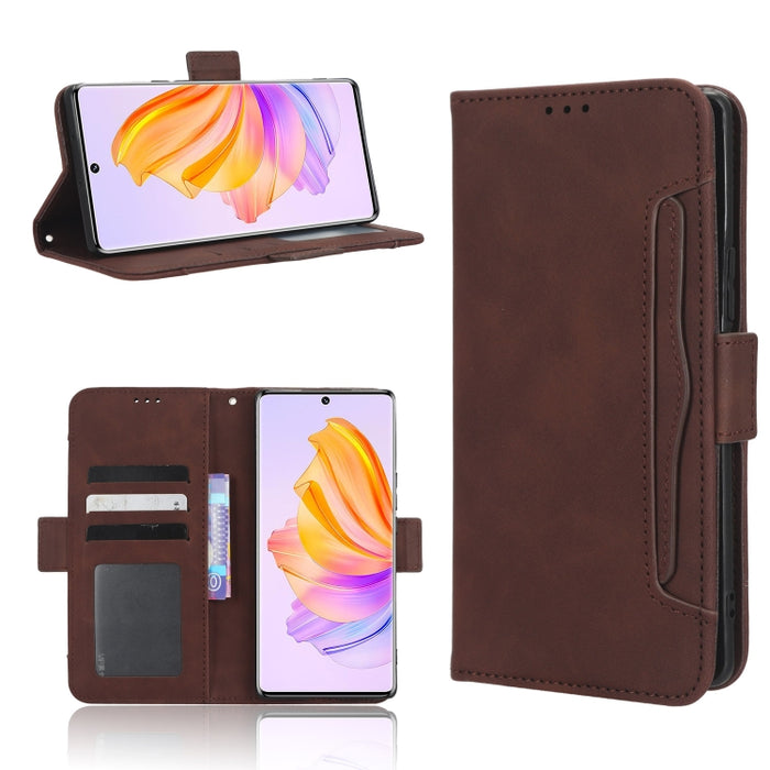 Funda de piel para teléfono con textura de piel de becerro y ranuras para tarjetas, For Cricket Debut Smart, For Cricket Icon 4, For Cricket Innovate E 5G, For OPPO A1 Pro, For Realme 10 4G, For Realme 10 Pro, For TCL ION Z, For Tecno Pop 6 BE7        ...