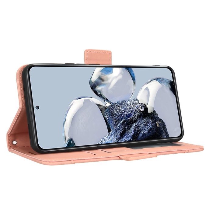 Funda de piel para teléfono con textura de piel de becerro y ranuras para tarjetas, For Xiaomi 12T Pro, For Xiaomi Civi 2 5G / 12 Lite NE, For Umidigi G1