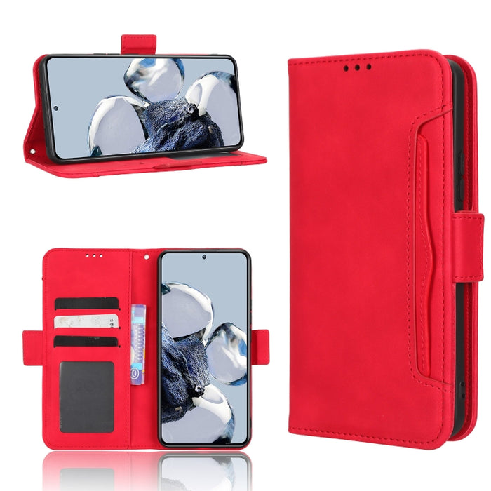 Funda de piel para teléfono con textura de piel de becerro y ranuras para tarjetas, For Xiaomi 12T Pro, For Xiaomi Civi 2 5G / 12 Lite NE, For Umidigi G1