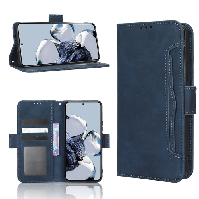 Funda de piel para teléfono con textura de piel de becerro y ranuras para tarjetas, For Xiaomi 12T Pro, For Xiaomi Civi 2 5G / 12 Lite NE, For Umidigi G1