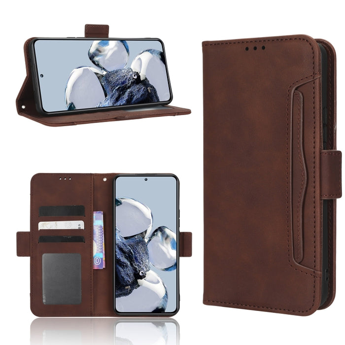 Funda de piel para teléfono con textura de piel de becerro y ranuras para tarjetas, For Xiaomi 12T Pro, For Xiaomi Civi 2 5G / 12 Lite NE, For Umidigi G1