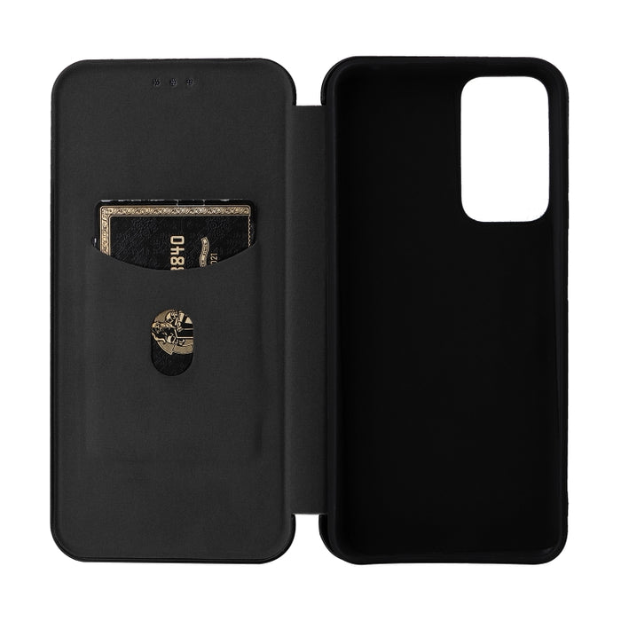 Estuche para teléfono de cuero con textura de fibra de carbono, For Xiaomi Redmi 11 Prime 4G, For Xiaomi 13