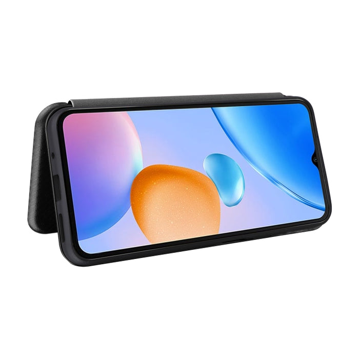 Estuche para teléfono de cuero con textura de fibra de carbono, For Xiaomi Redmi 11 Prime 4G, For Xiaomi 13
