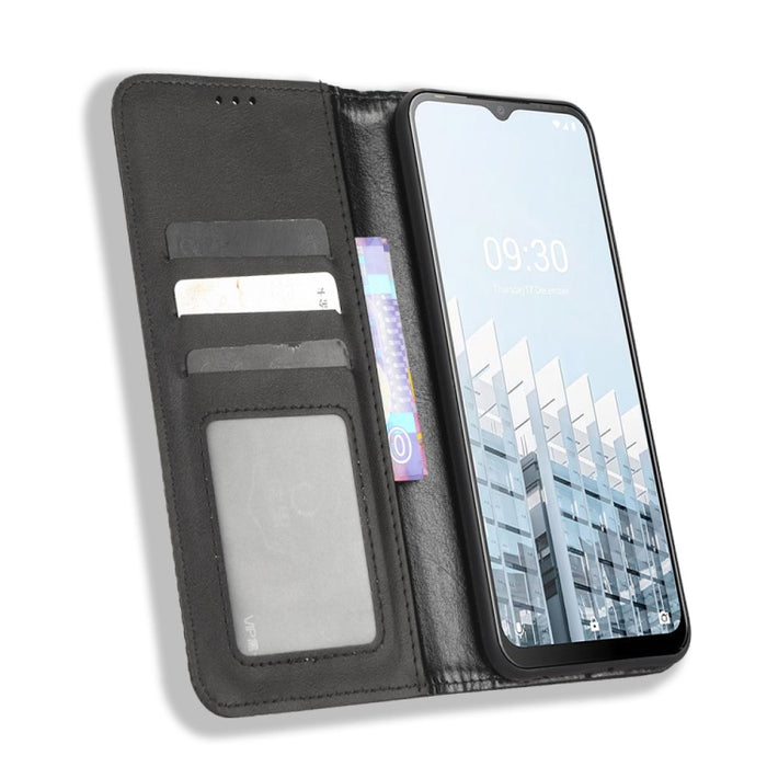 Caja de teléfono de cuero con textura retro con hebilla magnética, For Tecno Pop 6 Pro BE8, For Infinix Hot 20i, For Infinix Note 12 Pro 4G X676B, For Tecno Pova Neo 2, For Xiaomi Redmi 11 Prime 4G, For Xiaomi Redmi A1+, For Xiaomi Redmi Note 12 5G    ...