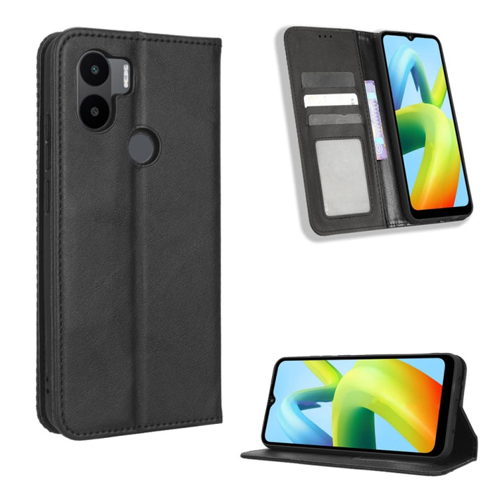 Caja de teléfono de cuero con textura retro con hebilla magnética, For Tecno Pop 6 Pro BE8, For Infinix Hot 20i, For Infinix Note 12 Pro 4G X676B, For Tecno Pova Neo 2, For Xiaomi Redmi 11 Prime 4G, For Xiaomi Redmi A1+, For Xiaomi Redmi Note 12 5G    ...