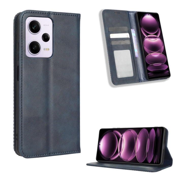 Caja de teléfono de cuero con textura retro con hebilla magnética, For Tecno Pop 6 Pro BE8, For Infinix Hot 20i, For Infinix Note 12 Pro 4G X676B, For Tecno Pova Neo 2, For Xiaomi Redmi 11 Prime 4G, For Xiaomi Redmi A1+, For Xiaomi Redmi Note 12 5G    ...