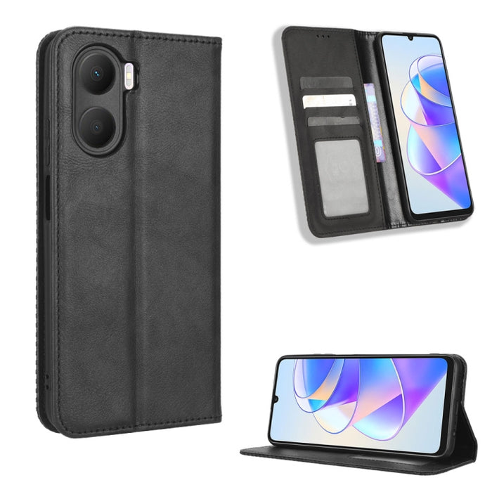 Caja de teléfono de cuero con textura retro con hebilla magnética, For Tecno Pop 6 Pro BE8, For Infinix Hot 20i, For Infinix Note 12 Pro 4G X676B, For Tecno Pova Neo 2, For Xiaomi Redmi 11 Prime 4G, For Xiaomi Redmi A1+, For Xiaomi Redmi Note 12 5G    ...