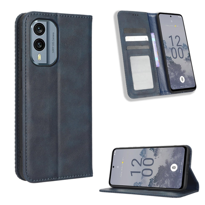 Caja de teléfono de cuero con textura retro con hebilla magnética, For Tecno Pop 6 Pro BE8, For Infinix Hot 20i, For Infinix Note 12 Pro 4G X676B, For Tecno Pova Neo 2, For Xiaomi Redmi 11 Prime 4G, For Xiaomi Redmi A1+, For Xiaomi Redmi Note 12 5G    ...