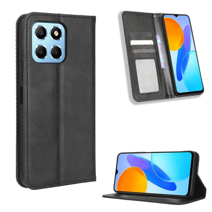 Caja de teléfono de cuero con textura retro con hebilla magnética, For Tecno Pop 6 Pro BE8, For Infinix Hot 20i, For Infinix Note 12 Pro 4G X676B, For Tecno Pova Neo 2, For Xiaomi Redmi 11 Prime 4G, For Xiaomi Redmi A1+, For Xiaomi Redmi Note 12 5G    ...