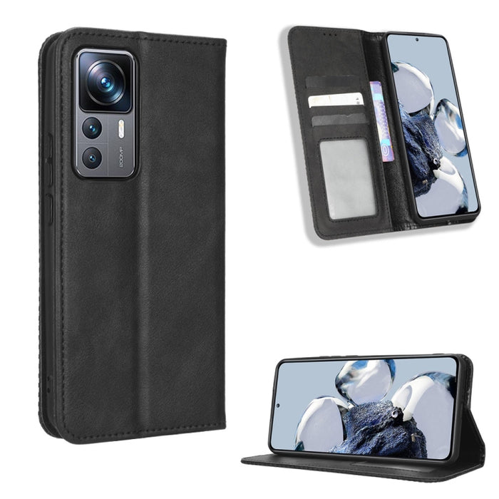 Caja de teléfono de cuero con textura retro con hebilla magnética, For Tecno Pop 6 Pro BE8, For Infinix Hot 20i, For Infinix Note 12 Pro 4G X676B, For Tecno Pova Neo 2, For Xiaomi Redmi 11 Prime 4G, For Xiaomi Redmi A1+, For Xiaomi Redmi Note 12 5G    ...