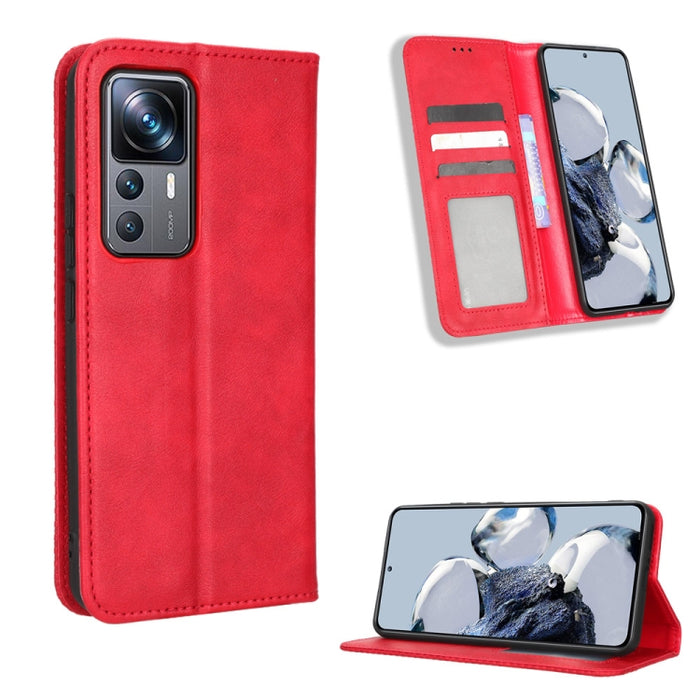 Caja de teléfono de cuero con textura retro con hebilla magnética, For Tecno Pop 6 Pro BE8, For Infinix Hot 20i, For Infinix Note 12 Pro 4G X676B, For Tecno Pova Neo 2, For Xiaomi Redmi 11 Prime 4G, For Xiaomi Redmi A1+, For Xiaomi Redmi Note 12 5G    ...