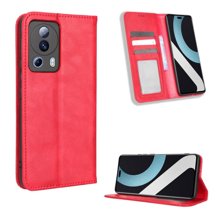 Caja de teléfono de cuero con textura retro con hebilla magnética, For Tecno Pop 6 Pro BE8, For Infinix Hot 20i, For Infinix Note 12 Pro 4G X676B, For Tecno Pova Neo 2, For Xiaomi Redmi 11 Prime 4G, For Xiaomi Redmi A1+, For Xiaomi Redmi Note 12 5G    ...