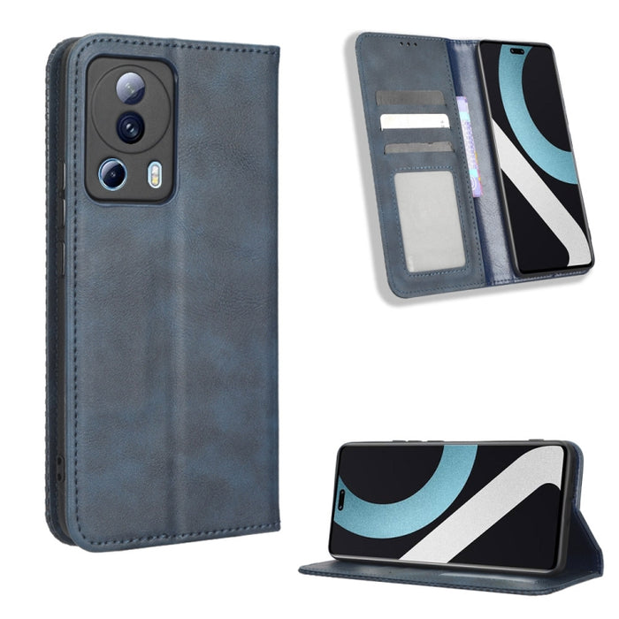Caja de teléfono de cuero con textura retro con hebilla magnética, For Tecno Pop 6 Pro BE8, For Infinix Hot 20i, For Infinix Note 12 Pro 4G X676B, For Tecno Pova Neo 2, For Xiaomi Redmi 11 Prime 4G, For Xiaomi Redmi A1+, For Xiaomi Redmi Note 12 5G    ...