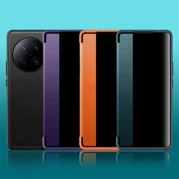 Estuche de cuero con tapa horizontal a prueba de golpes con ventana lateral magnética, For vivo X90, For vivo X90 Pro, For vivo X90 Pro+, For Xiaomi 13, For Xiaomi 13 Pro