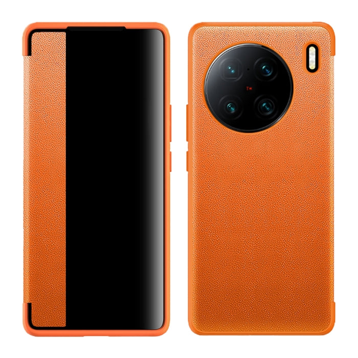 Estuche de cuero con tapa horizontal a prueba de golpes con ventana lateral magnética, For vivo X90, For vivo X90 Pro, For vivo X90 Pro+, For Xiaomi 13, For Xiaomi 13 Pro