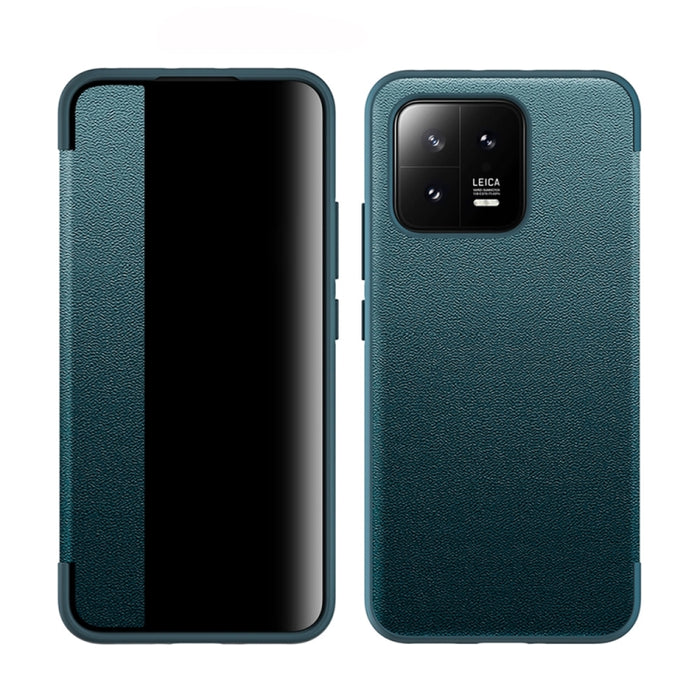 Estuche de cuero con tapa horizontal a prueba de golpes con ventana lateral magnética, For vivo X90, For vivo X90 Pro, For vivo X90 Pro+, For Xiaomi 13, For Xiaomi 13 Pro