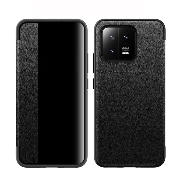 Estuche de cuero con tapa horizontal a prueba de golpes con ventana lateral magnética, For vivo X90, For vivo X90 Pro, For vivo X90 Pro+, For Xiaomi 13, For Xiaomi 13 Pro