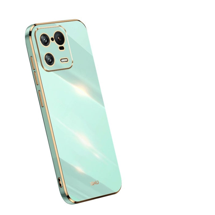 XINLI Straight 6D Plating Gold Edge TPU Funda para teléfono, For OPPO Reno9 Pro+, For Xiaomi 13 Pro