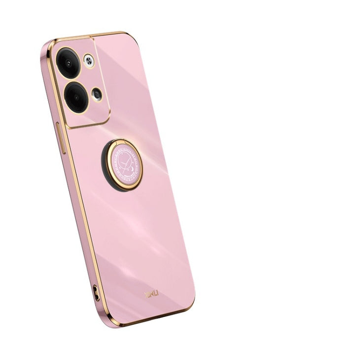 XINLI Straight Edge 6D Electroplate TPU Funda para teléfono con soporte para anillo, For OPPO Reno9 Pro+, For Xiaomi 13 Pro