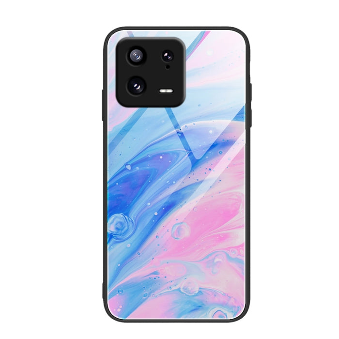 Caja de teléfono de vidrio con patrón de mármol, For Xiaomi 13, For Xiaomi 13 Pro, For Xiaomi Redmi A1+, For OPPO A1 Pro