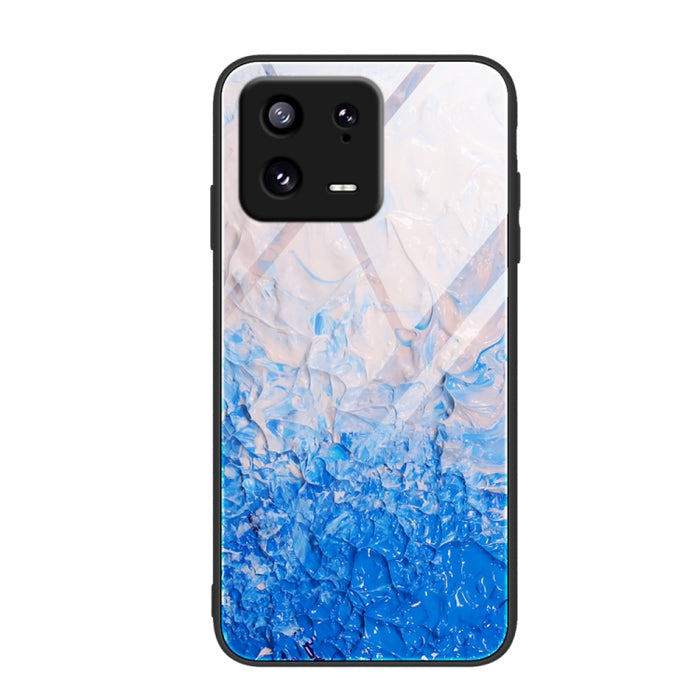 Caja de teléfono de vidrio con patrón de mármol, For Xiaomi 13, For Xiaomi 13 Pro, For Xiaomi Redmi A1+, For OPPO A1 Pro