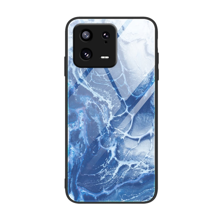 Caja de teléfono de vidrio con patrón de mármol, For Xiaomi 13, For Xiaomi 13 Pro, For Xiaomi Redmi A1+, For OPPO A1 Pro