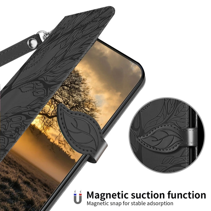 Estuche para teléfono de cuero con estampado de árbol de vida, For Samsung Galaxy A24 5G, For Samsung Galaxy A54 5G, For Samsung Galaxy A34 5G, For Xiaomi Redmi A1, For Xiaomi 13, For Xiaomi 13 Pro, For Xiaomi 12T