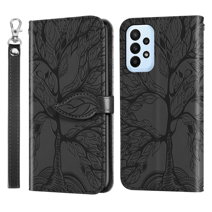 Estuche para teléfono de cuero con estampado de árbol de vida, For Samsung Galaxy A24 5G, For Samsung Galaxy A54 5G, For Samsung Galaxy A34 5G, For Xiaomi Redmi A1, For Xiaomi 13, For Xiaomi 13 Pro, For Xiaomi 12T