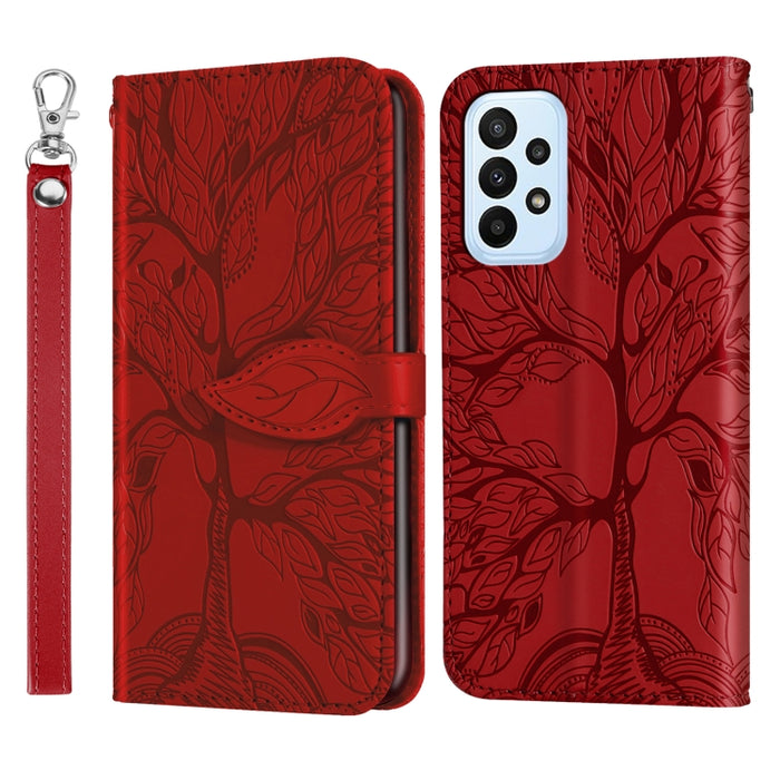 Estuche para teléfono de cuero con estampado de árbol de vida, For Samsung Galaxy A24 5G, For Samsung Galaxy A54 5G, For Samsung Galaxy A34 5G, For Xiaomi Redmi A1, For Xiaomi 13, For Xiaomi 13 Pro, For Xiaomi 12T