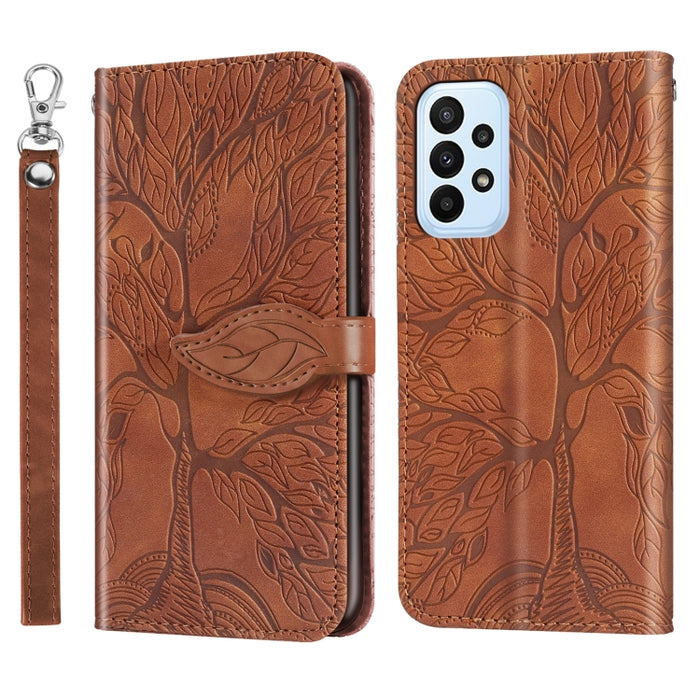 Estuche para teléfono de cuero con estampado de árbol de vida, For Samsung Galaxy A24 5G, For Samsung Galaxy A54 5G, For Samsung Galaxy A34 5G, For Xiaomi Redmi A1, For Xiaomi 13, For Xiaomi 13 Pro, For Xiaomi 12T