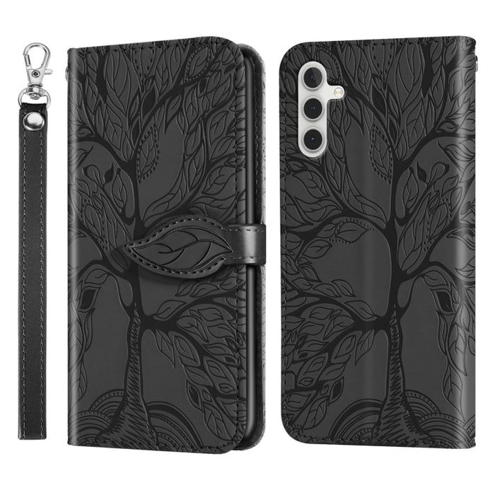 Estuche para teléfono de cuero con estampado de árbol de vida, For Samsung Galaxy A24 5G, For Samsung Galaxy A54 5G, For Samsung Galaxy A34 5G, For Xiaomi Redmi A1, For Xiaomi 13, For Xiaomi 13 Pro, For Xiaomi 12T