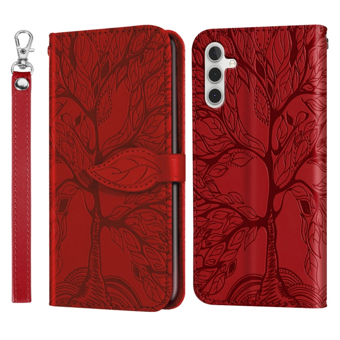 Estuche para teléfono de cuero con estampado de árbol de vida, For Samsung Galaxy A24 5G, For Samsung Galaxy A54 5G, For Samsung Galaxy A34 5G, For Xiaomi Redmi A1, For Xiaomi 13, For Xiaomi 13 Pro, For Xiaomi 12T