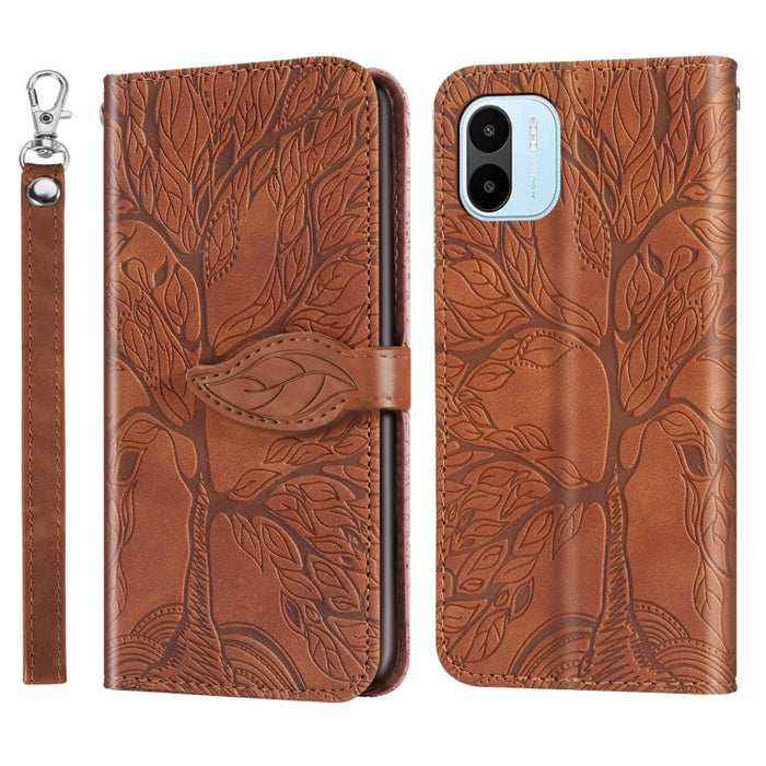 Estuche para teléfono de cuero con estampado de árbol de vida, For Samsung Galaxy A24 5G, For Samsung Galaxy A54 5G, For Samsung Galaxy A34 5G, For Xiaomi Redmi A1, For Xiaomi 13, For Xiaomi 13 Pro, For Xiaomi 12T