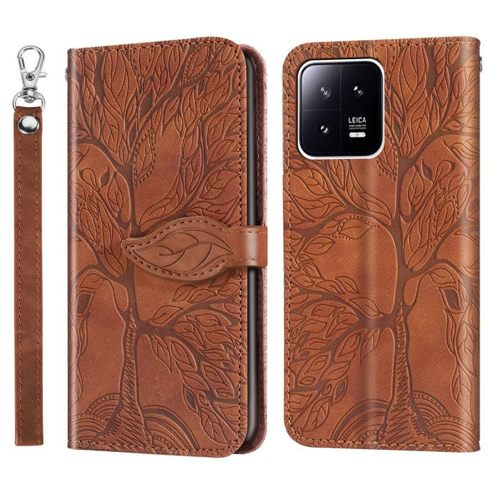 Estuche para teléfono de cuero con estampado de árbol de vida, For Samsung Galaxy A24 5G, For Samsung Galaxy A54 5G, For Samsung Galaxy A34 5G, For Xiaomi Redmi A1, For Xiaomi 13, For Xiaomi 13 Pro, For Xiaomi 12T